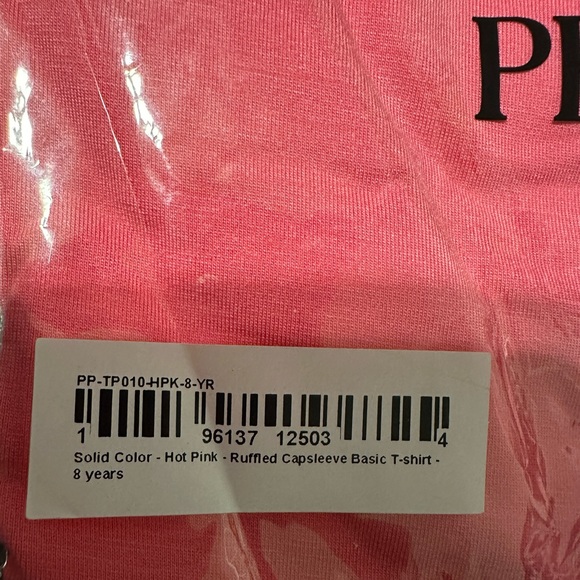 •NEW•Posh Peanut Ruffled Capsleeve Basic T-Shirt - Picture 4 of 6